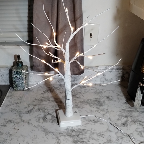 Light Up White Birch Tree - Picture 5 of 12